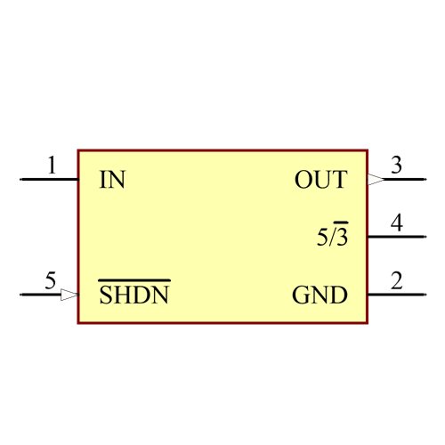 MAX1615EUK+ Symbol - Analog Devices