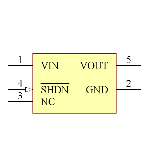 MCP1804T-3002I/OT Symbol - Microchip