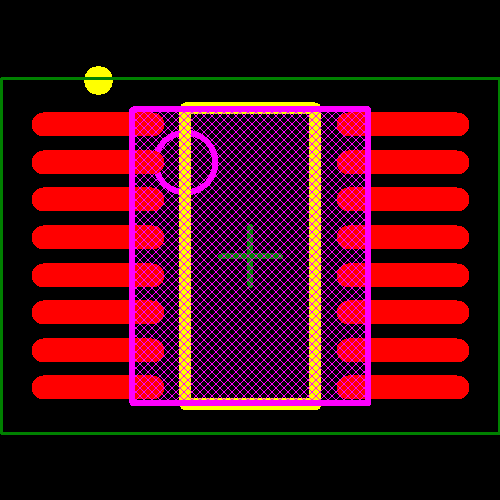 MAX8543EEE+ Footprint - Analog Devices