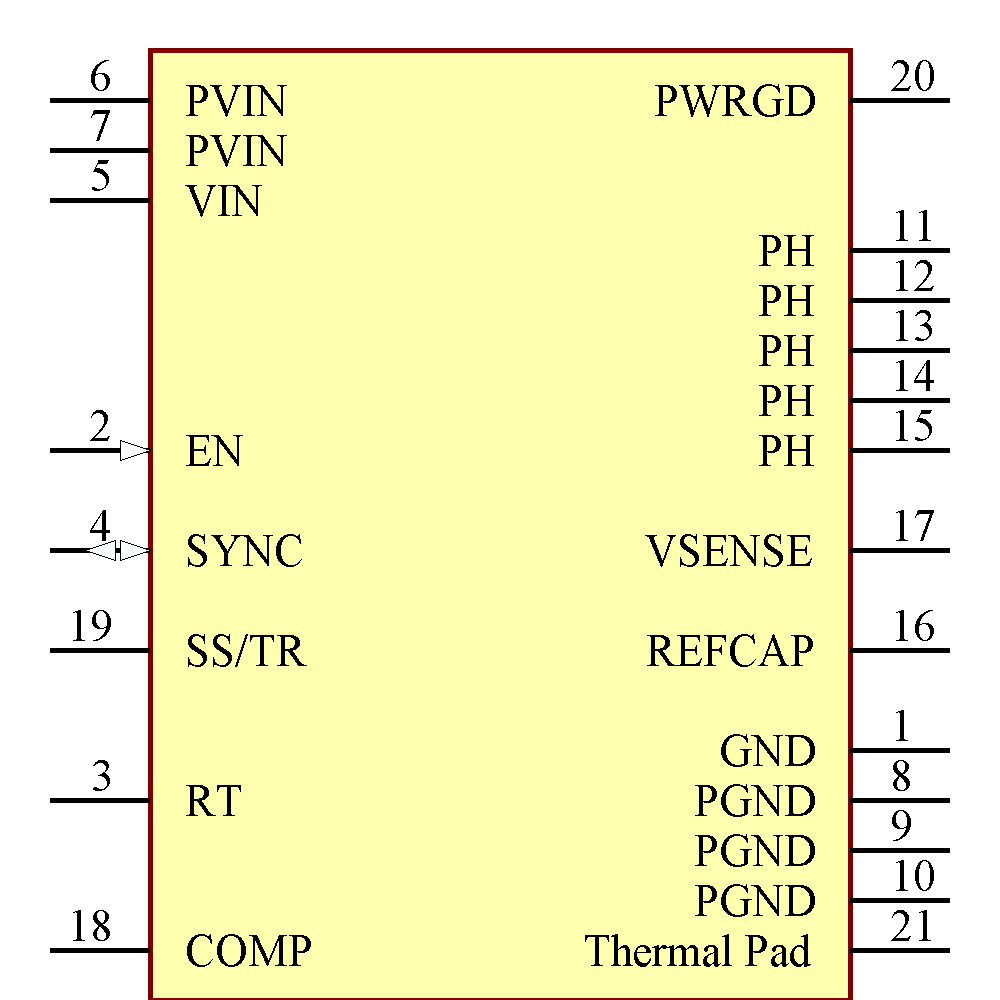 TPS50601AHKH/EM Symbol - Texas Instruments