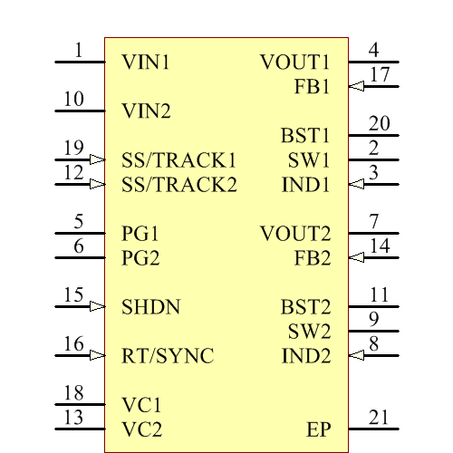 LT3510IFE Symbol - Analog Devices / Linear Technology
