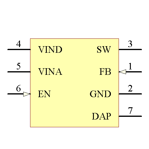 LM2832XSD/NOPB Symbol - Texas Instruments
