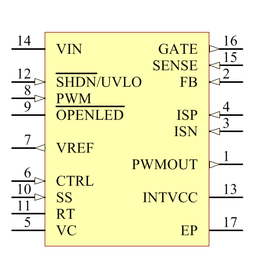 LT3755EMSE-2#TRPBF Symbol - Analog Devices