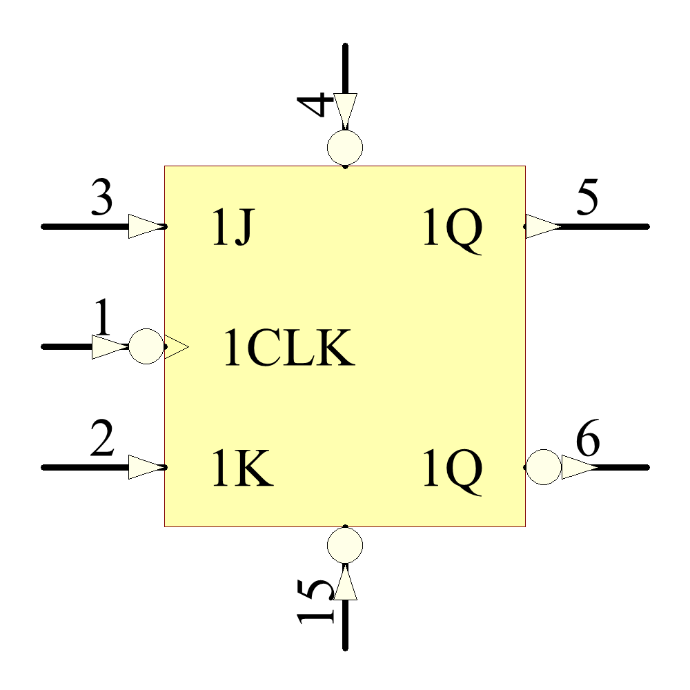 SN54LS112AJ Symbol - Texas Instruments