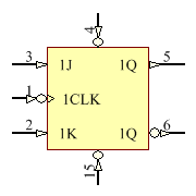 SN54LS112AJ Symbol - Texas Instruments