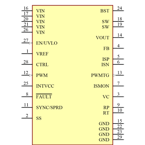 LT3932EUFD-1#PBF Symbol - Analog Devices