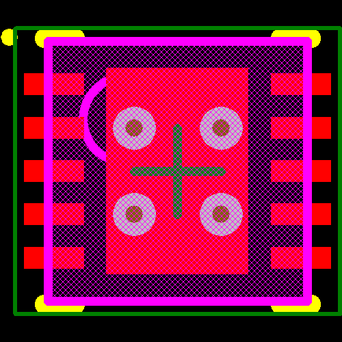 LTC3214EDD#TR Footprint - Analog Devices / Linear Technology