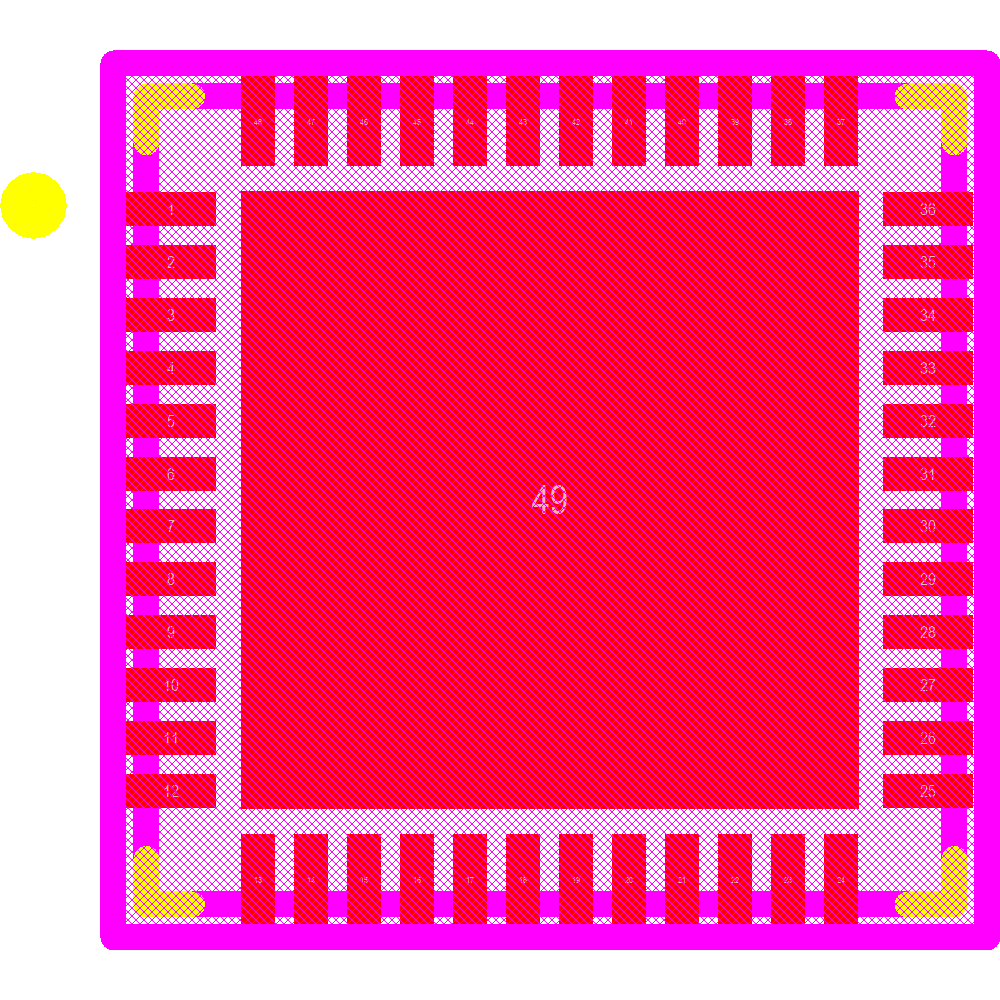 NCH-RSL10-101Q48-ABG Footprint - onsemi