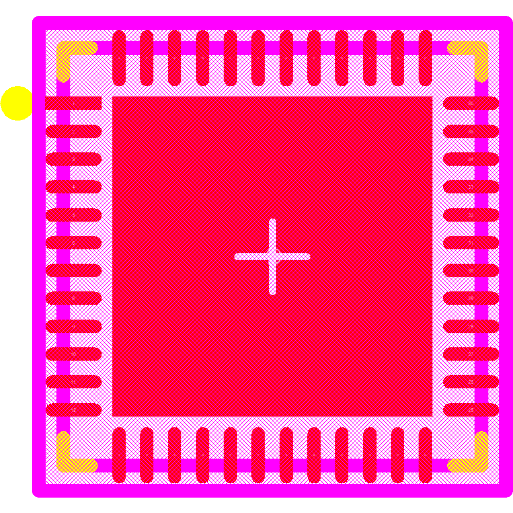 NCH-RSL10-101Q48-ABG Footprint - onsemi