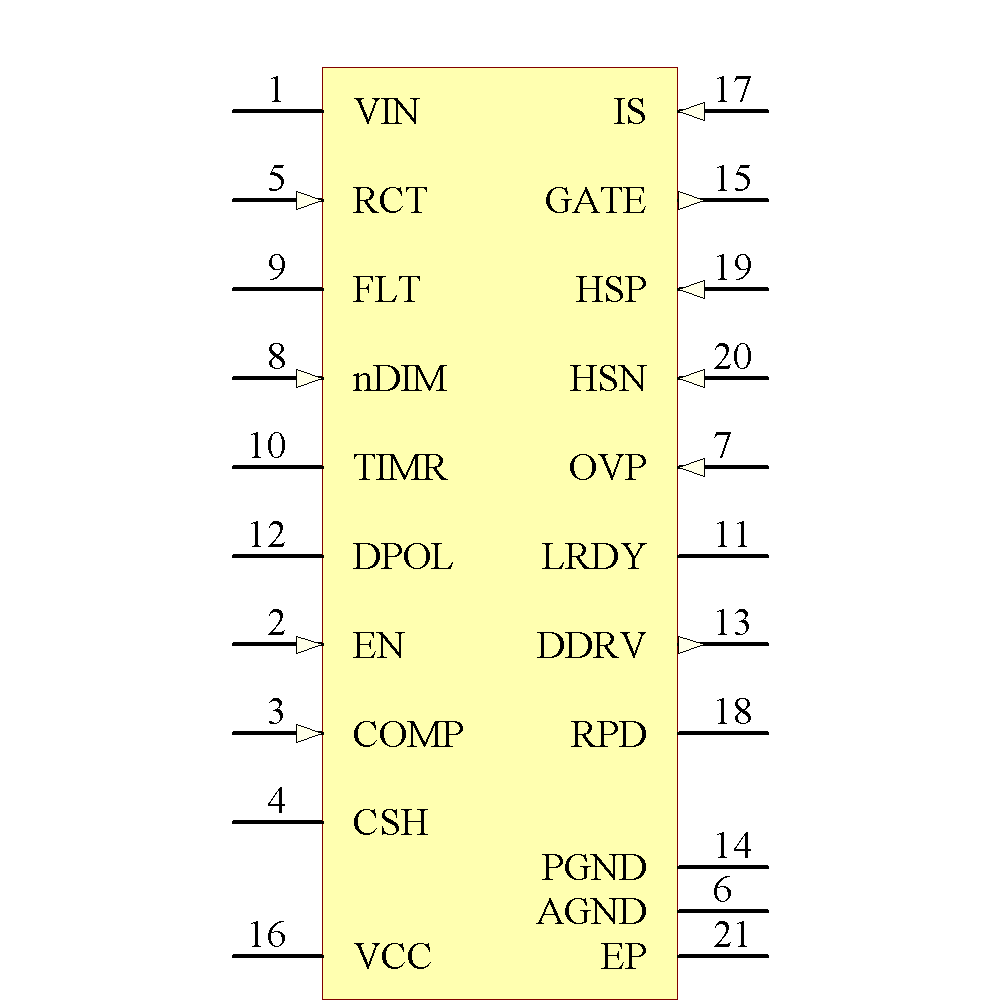 LM3423Q1MH/NOPB Symbol - Texas Instruments