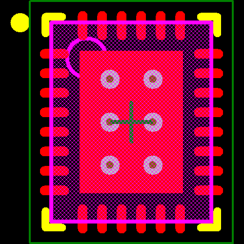 LT3743IUFD#PBF Footprint - Analog Devices