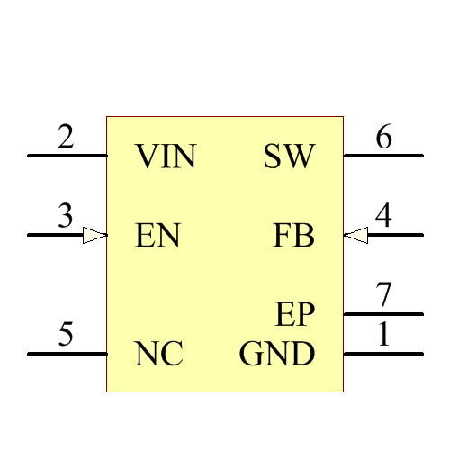 TPS61041DRVT Symbol - Texas Instruments