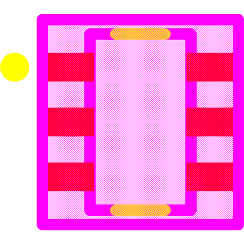 BCR430UXTSA2 Footprint - Infineon