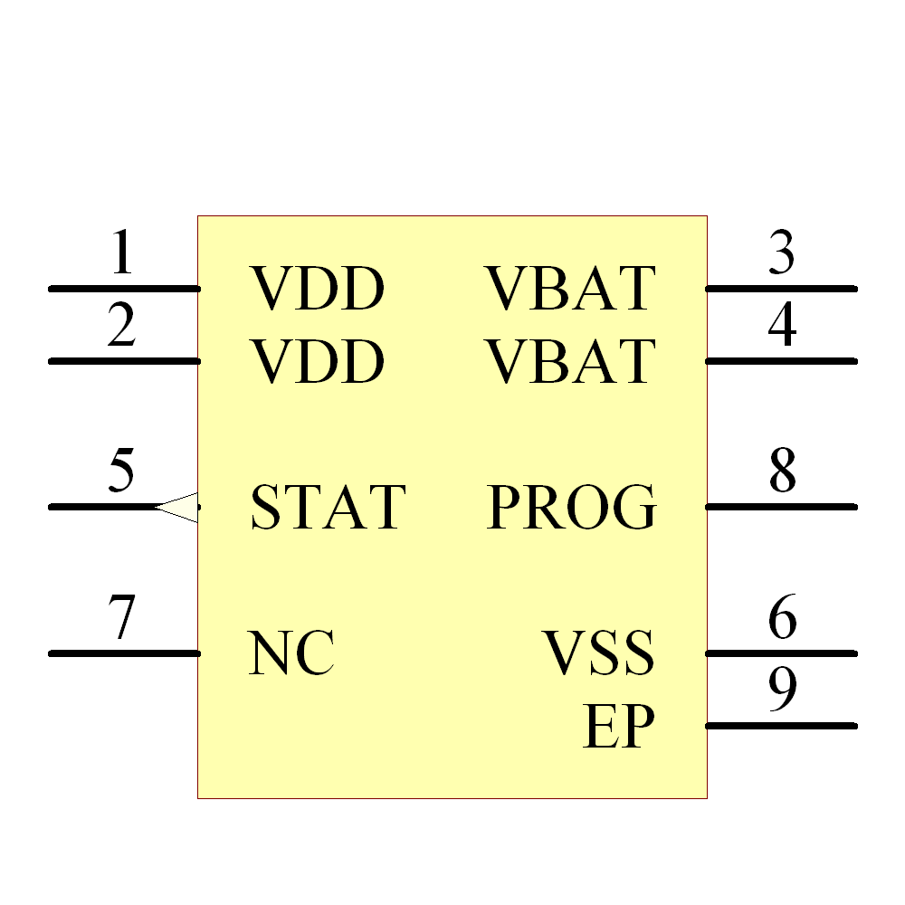 MCP73831T-4ADI/MC Symbol - Microchip