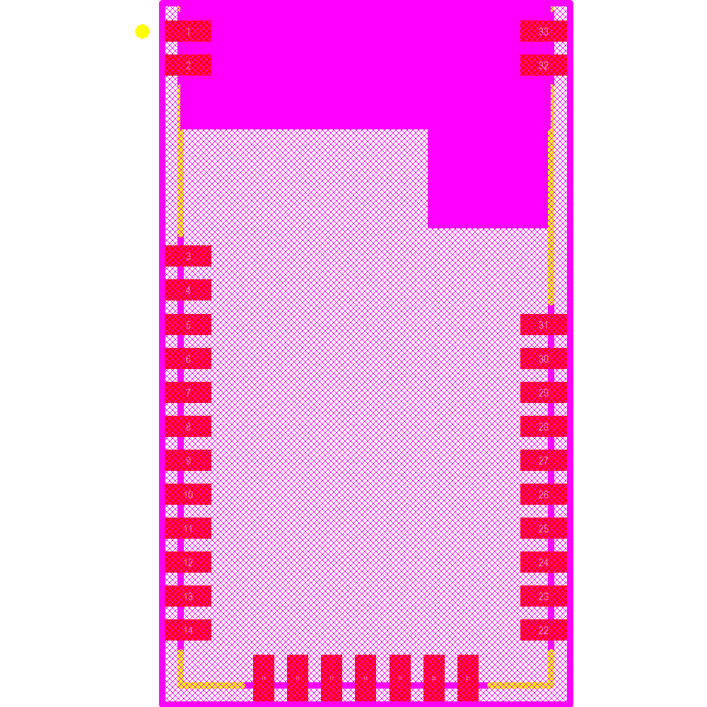 BM78SPPS5NC2-0002AA Footprint - Microchip