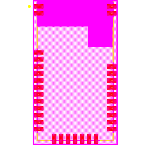 BM78SPPS5NC2-0002AA Footprint - Microchip