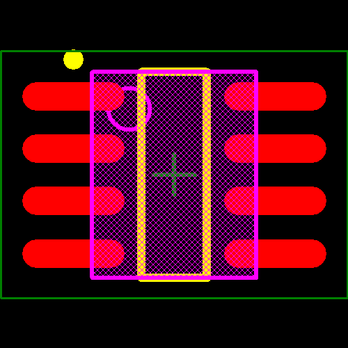 25LC080A-E/SN Footprint - Microchip