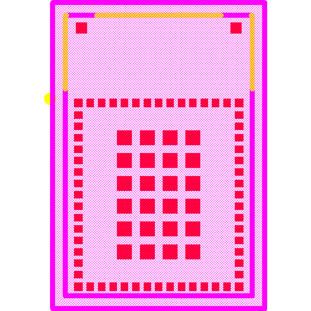 STM32WB5MMGH6TR Footprint - STMicroelectronics