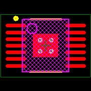 TPS61500PWPR Footprint - Texas Instruments