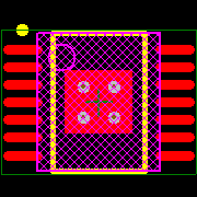 TPS61500PWPR Footprint - Texas Instruments