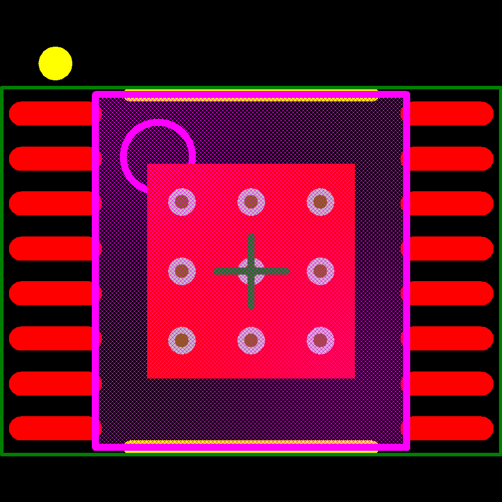 LM3421MH/NOPB Footprint - Texas Instruments