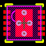 MCP73833-NVI/MF Footprint - Microchip
