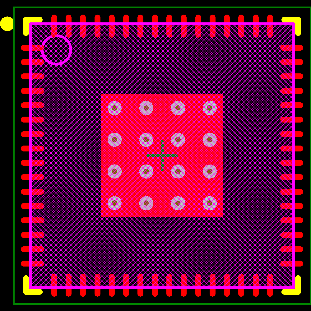 CC430F6137IRGCR Footprint - Texas Instruments