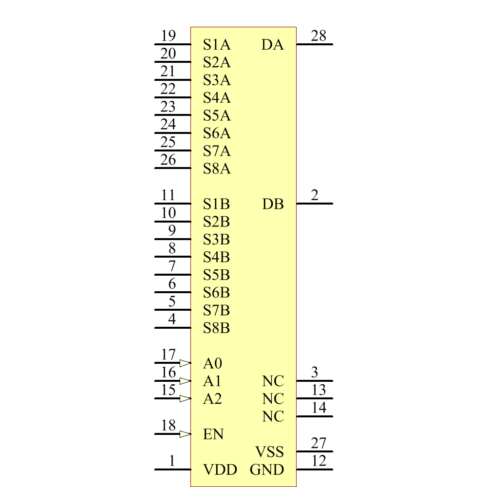 ADG407BNZ Symbol - Analog Devices