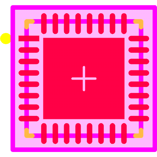 TPS92390RHBR Footprint - Texas Instruments