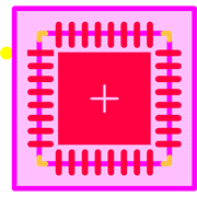 TPS92390RHBR Footprint - Texas Instruments