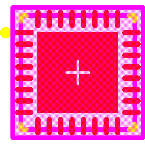 TPS92390RHBR Footprint - Texas Instruments
