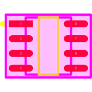 25LC512-M/SN Footprint - Microchip
