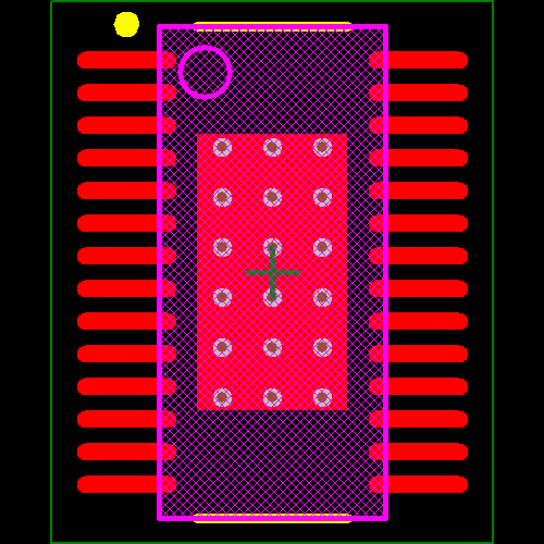 LM3431QMH/NOPB Footprint - Texas Instruments