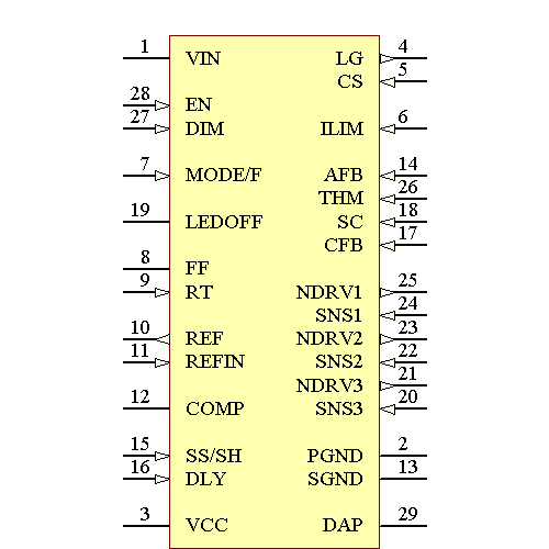 LM3431QMH/NOPB Symbol - Texas Instruments