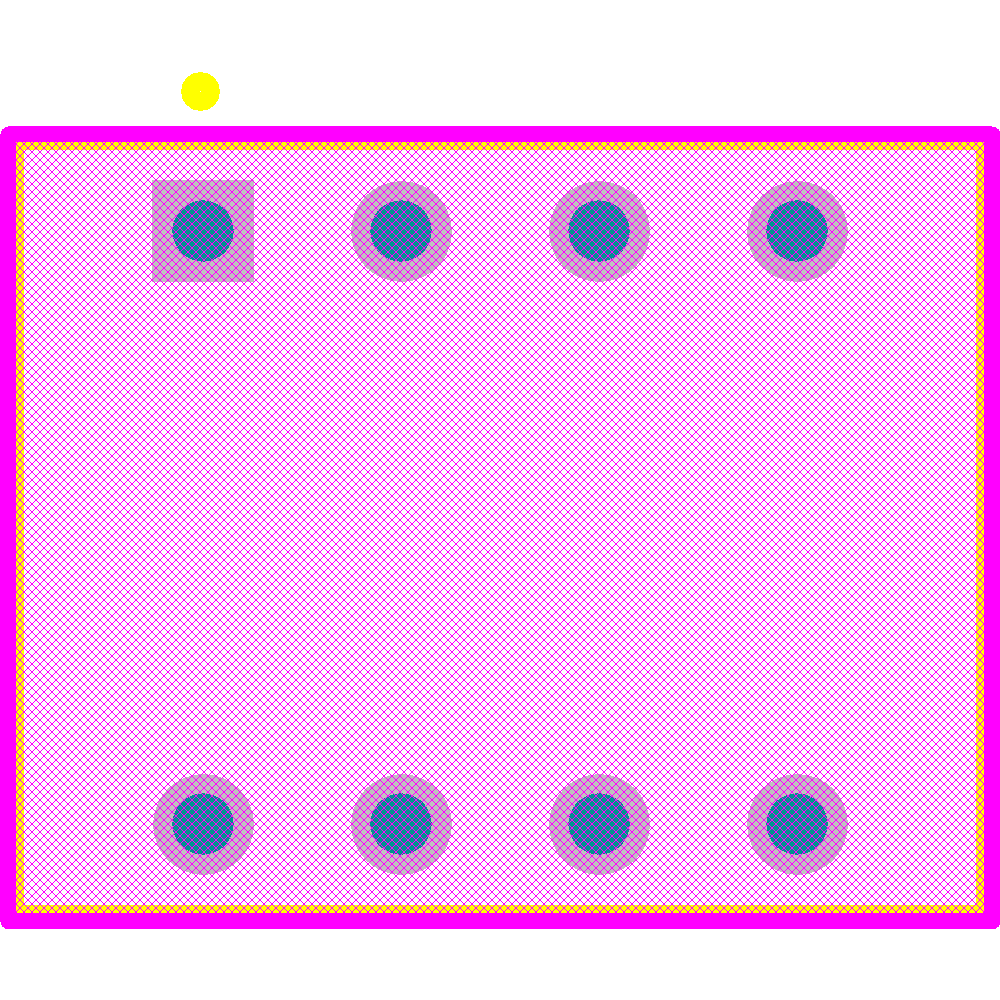 76SB04ST Footprint - Grayhill