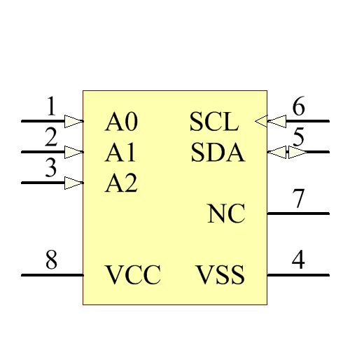 24AA256UID-I/P Symbol - Microchip