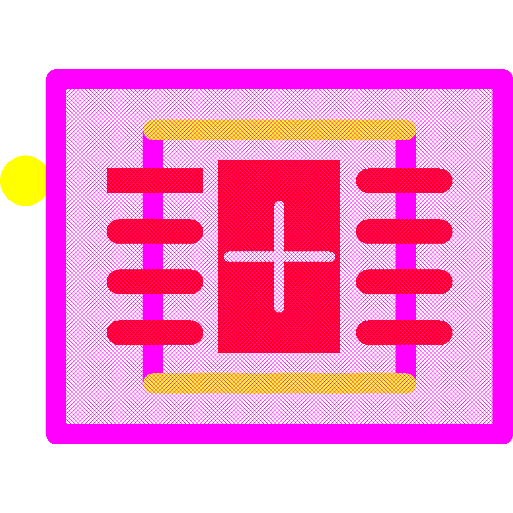 SHT35-DIS-B2.5KS Footprint - Sensirion