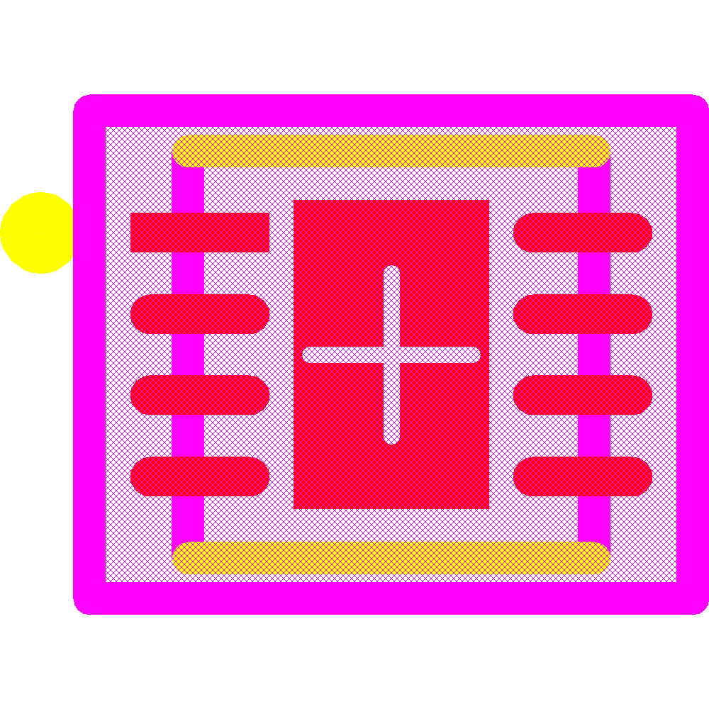 SHT35-DIS-B2.5KS Footprint - Sensirion