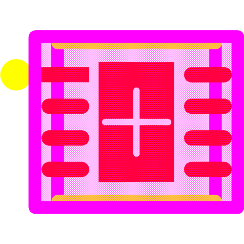 SHT35-DIS-B2.5KS Footprint - Sensirion