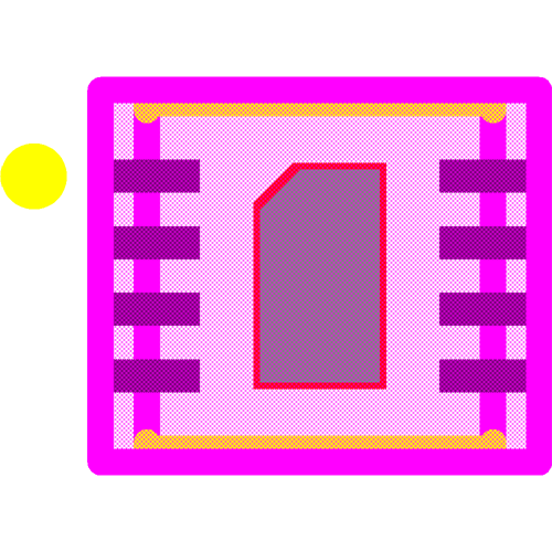 SHT35-DIS-B2.5KS Footprint - Sensirion