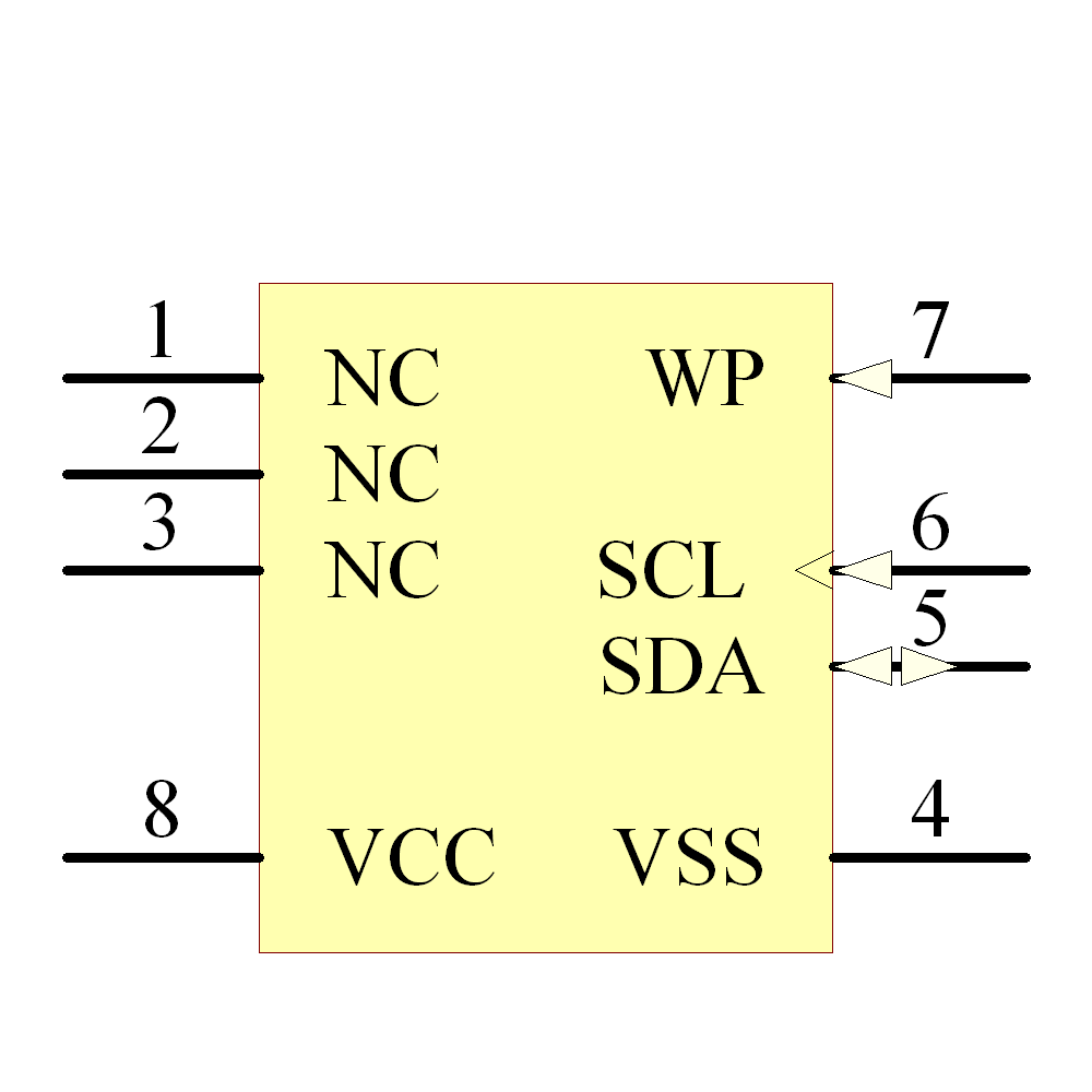 24AA16-I/SN Symbol - Microchip