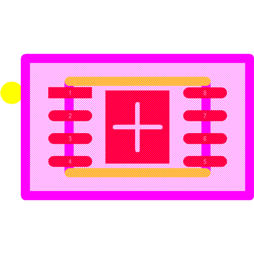 ATECC108A-MAHDA-T Footprint - Microchip