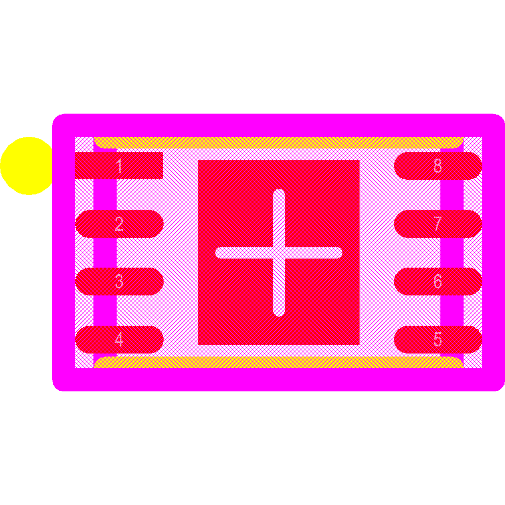 ATECC108A-MAHDA-T Footprint - Microchip