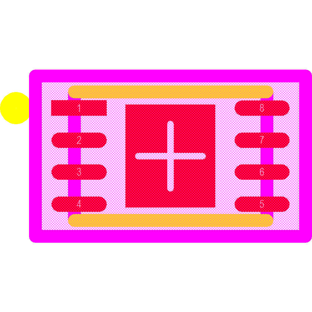 ATECC108A-MAHDA-T Footprint - Microchip