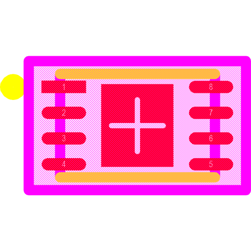 ATECC108A-MAHDA-T Footprint - Microchip