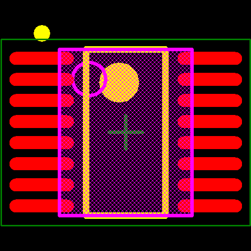 LM84BIMQA/NOPB Footprint - Texas Instruments