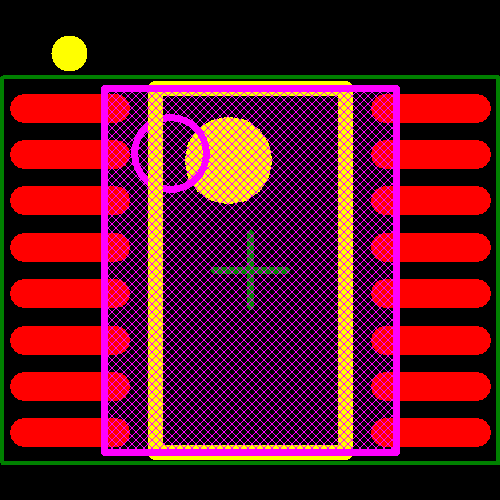 LM84BIMQA/NOPB Footprint - Texas Instruments
