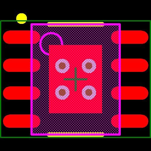 LM3402MRX/NOPB Footprint - Texas Instruments