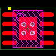 LM3402MRX/NOPB Footprint - Texas Instruments