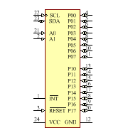 PCA9539PWE4 Symbol - Texas Instruments